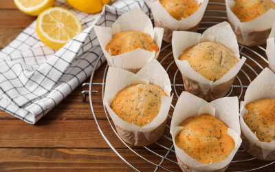 Keto Lemon and Poppy Seed Muffins